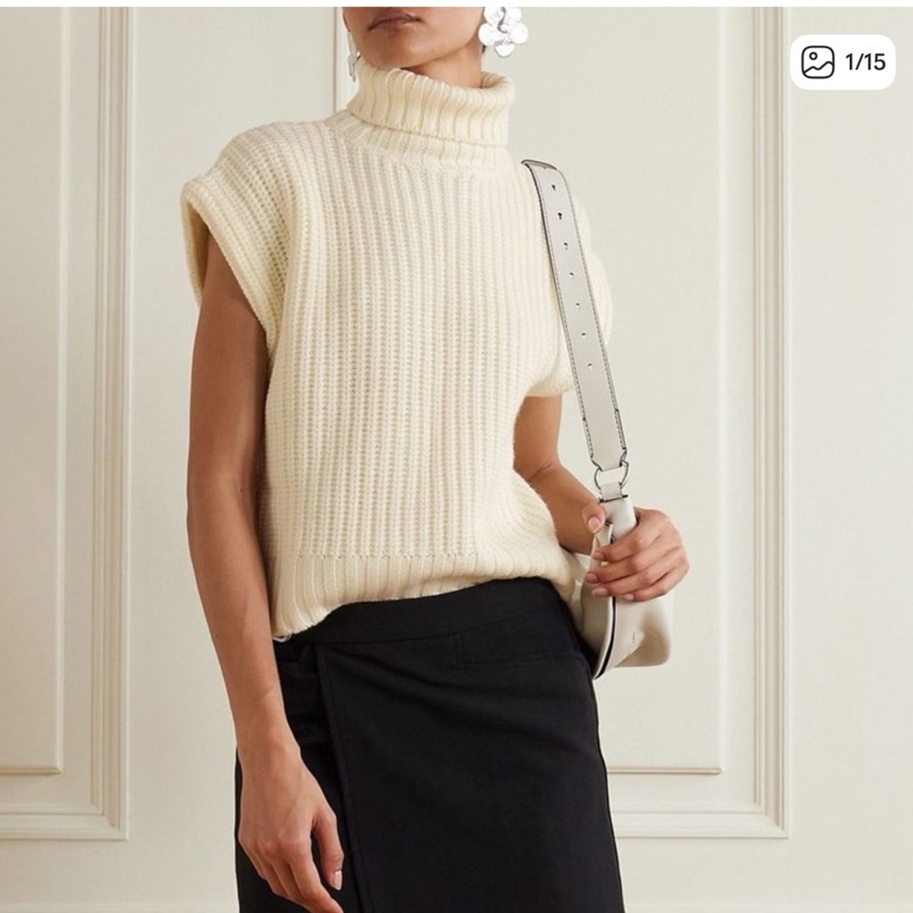 NWT • STAUD • Bette Sweater • XS • Ivory